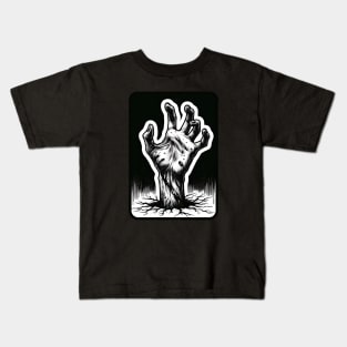 horror undead hand Kids T-Shirt